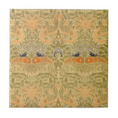 William Morris Peacock & Dragon Arts & Crafts Fliese (Vorderseite)