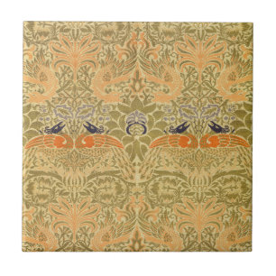 William Morris Peacock & Dragon Arts & Crafts Fliese