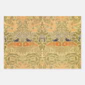 William Morris Peacock & Dragon Arts & Crafts Geschenkpapier Set (Vorderseite)