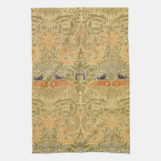 William Morris Peacock & Dragon Arts & Crafts Geschirrtuch (Vertikal)