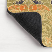 William Morris Peacock & Dragon Arts & Crafts Mousepad (Ecke)