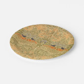 William Morris Peacock & Dragon Arts & Crafts Pappteller (Schrägansicht)