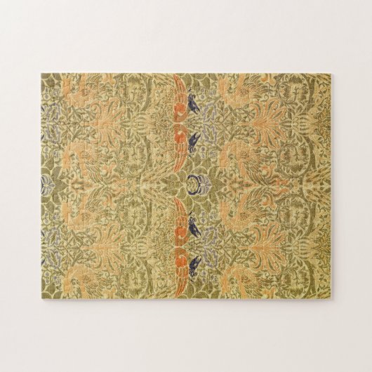 William Morris Peacock & Dragon Arts & Crafts Puzzle (Horizontal)