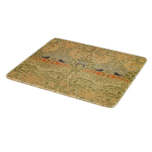William Morris Peacock & Dragon Arts & Crafts Schneidebrett (Ecke)