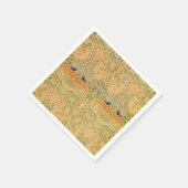 William Morris Peacock & Dragon Arts & Crafts Serviette (Ecke)