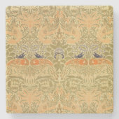 William Morris Peacock & Dragon Arts & Crafts Steinuntersetzer (Vorderseite)