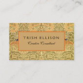 William Morris Peacock & Dragon Arts & Crafts Visitenkarte (Vorderseite)