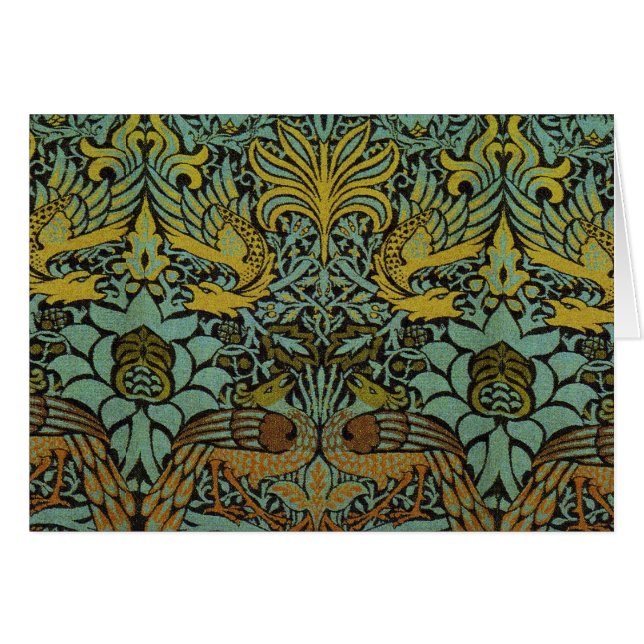 William Morris Peacock Dragon Wallpaper (Vorderseite (Horizontal))