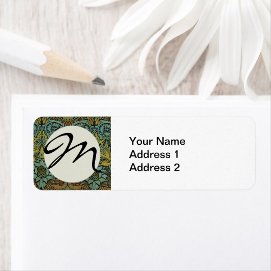 William Morris Peacock Dragon Wallpaper (Insitu)