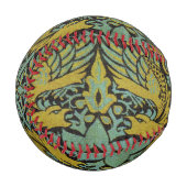 William Morris Peacock Dragon Wallpaper Baseball (Vorderseite Links)