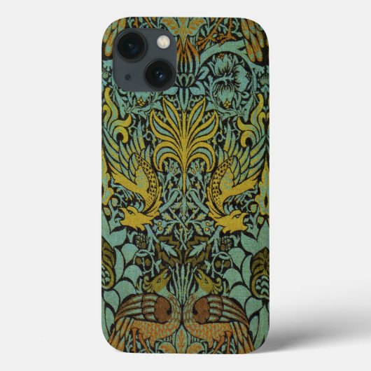 William Morris Peacock Dragon Wallpaper Case-Mate iPhone Hülle (Rückseite)
