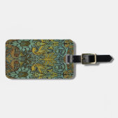 William Morris Peacock Dragon Wallpaper Gepäckanhänger (Vorderseite horizontal)
