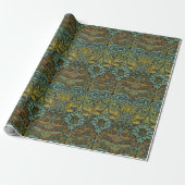William Morris Peacock Dragon Wallpaper Geschenkpapier (Ungerollt)