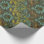 William Morris Peacock Dragon Wallpaper Geschenkpapier (Ecke)