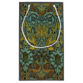 William Morris Peacock Dragon Wallpaper Kleine Geschenktüte (Rückseite)