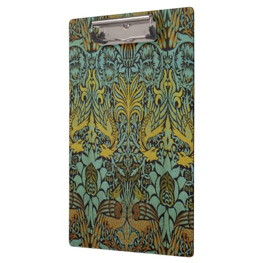 William Morris Peacock Dragon Wallpaper Klemmbrett (Links)