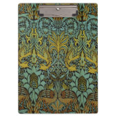William Morris Peacock Dragon Wallpaper Klemmbrett (Vorderseite)