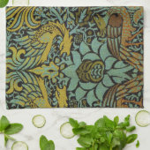 William Morris Peacock Dragon Wallpaper Küchentuch (Gefaltet)