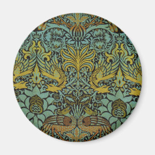 William Morris Peacock Dragon Wallpaper Magnet