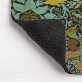 William Morris Peacock Dragon Wallpaper Mousepad (Ecke)