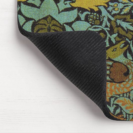 William Morris Peacock Dragon Wallpaper Mousepad (Ecke)