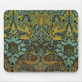 William Morris Peacock Dragon Wallpaper Mousepad (Vorne)
