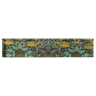 William Morris Peacock Dragon Wallpaper Namensplakette