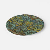 William Morris Peacock Dragon Wallpaper Pappteller (Schrägansicht)