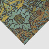 William Morris Peacock Dragon Wallpaper Seidenpapier (Ausschnitt)