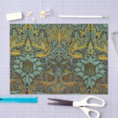 William Morris Peacock Dragon Wallpaper Seidenpapier (Handwerk)