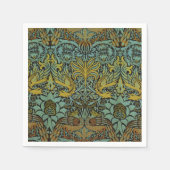 William Morris Peacock Dragon Wallpaper Serviette (Vorderseite)