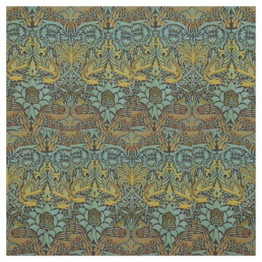 William Morris Peacock Dragon Wallpaper Stoff (Muster)