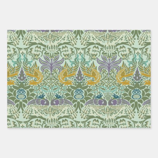 William Morris Peacock und Dragon Geschenkpapier Set (Vorderseite 3)