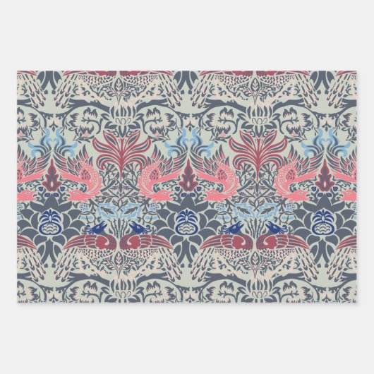 William Morris Peacock und Dragon Geschenkpapier Set (Vorderseite 2)
