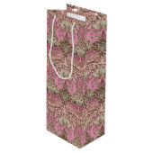 William Morris Peacock und Dragon Geschenktüte Für Weinflaschen (Vorderseite Schrägansicht)