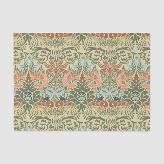 William Morris Peacock und Dragon Seidenpapier (Vorderseite)