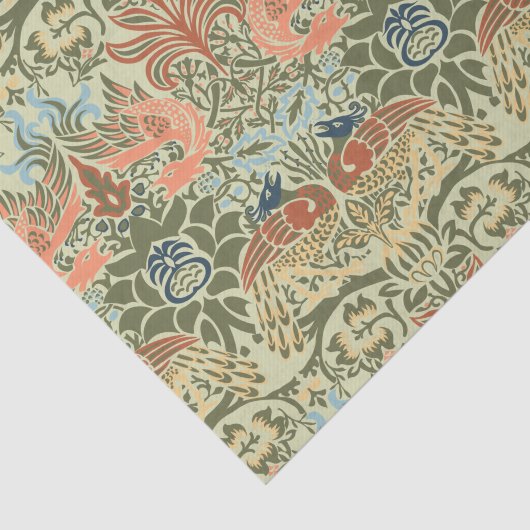 William Morris Peacock und Dragon Seidenpapier (Ausschnitt)
