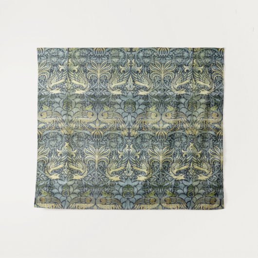 William Morris Peacock und Dragon Wandteppich (Vorderseite (Horizontal))