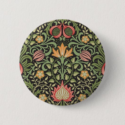 William Morris Persian Floral Antique Button (Vorderseite)