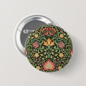 William Morris Persian Floral Antique Button (Vorne & Hinten)