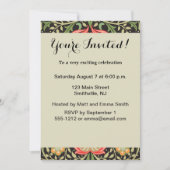 William Morris Persian Floral Antique Einladung (Vorderseite)