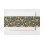 William Morris Persian Floral Antique Einladungsbanderole (Vorderseite Beispiel)