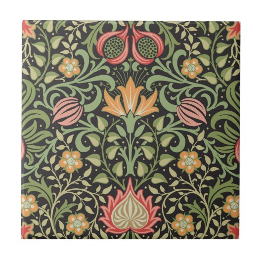 William Morris Persian Floral Antique Fliese (Vorderseite)