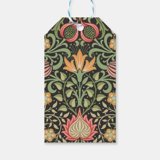 William Morris Persian Floral Antique Geschenkanhänger (Vorderseite)