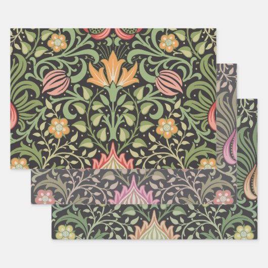 William Morris Persian Floral Antique Geschenkpapier Set (Set)