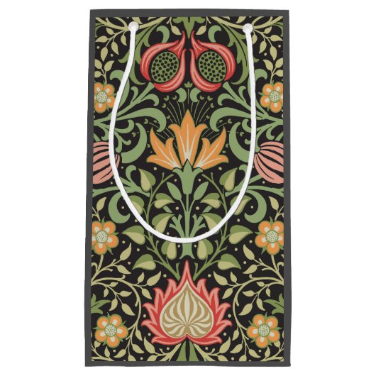 William Morris Persian Floral Antique Kleine Geschenktüte (Vorderseite)