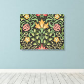William Morris Persian Floral Antique Leinwanddruck (Insitu (Holzboden))