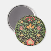 William Morris Persian Floral Antique Magnet (Vorderseite/Rückseite)