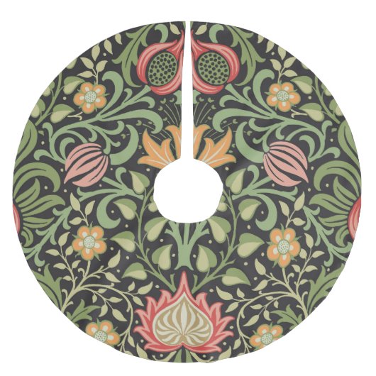 William Morris Persian Floral Antique Polyester Weihnachtsbaumdecke (Vorderseite)