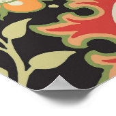 William Morris Persian Floral Antique Poster (Ecke)